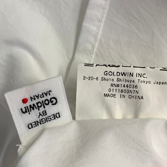 GOLDWIN Size L White Polyester One Pocket Long Sleeve Shirt - Picture 7 of 8